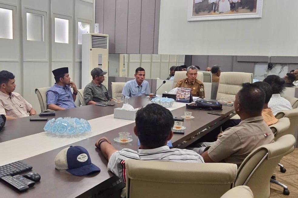 Pemulihan Lahan Pertanian Aceh Jadi Fokus Pembahasan Nektu dan Plt Kadistanbun