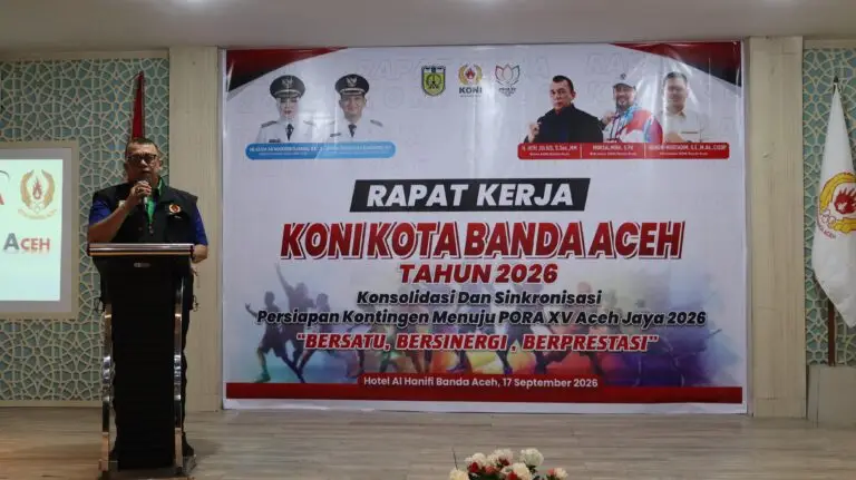KONI Banda Aceh Gelar Raker 2026, Matangkan Persiapan Menuju PORA XV Aceh Jaya