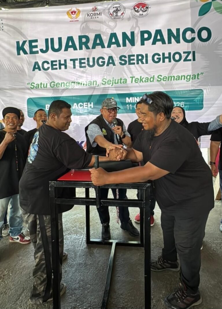 ‎Ketua Koni Banda Aceh Support  Olahraga Komunitas, Kejuaraan Panco Aceh Seri Ghozi Digelar di Banda Aceh