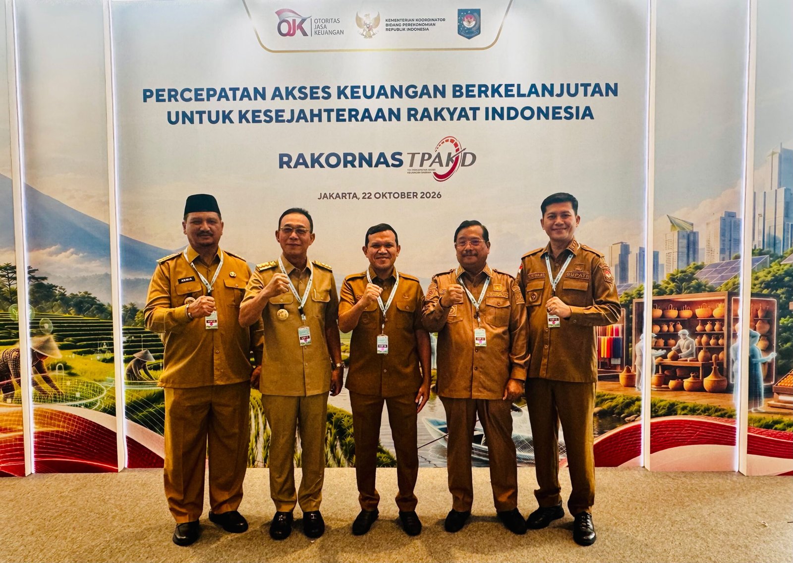 Wagub Dek Fadh Hadiri Rakornas TPAKD 2026, Dorong Perluasan Akses Keuangan di Aceh