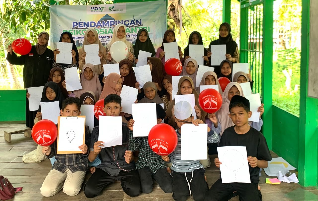Aceh Hijau Bersama YDSF Lanjutkan Pendampingan Psikososial Santri Dayah As Syafiiyah
